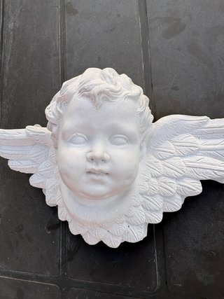 2 Figuras de Ángeles Alados Blancos