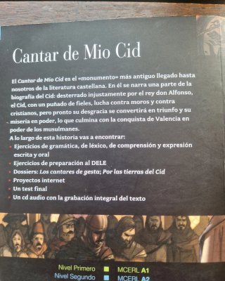 Cantar del Mio Cid [+ CD (Audio)]