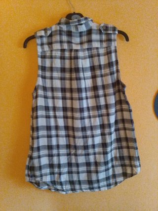 Camisa sin mangas H&M cuadros Talla S