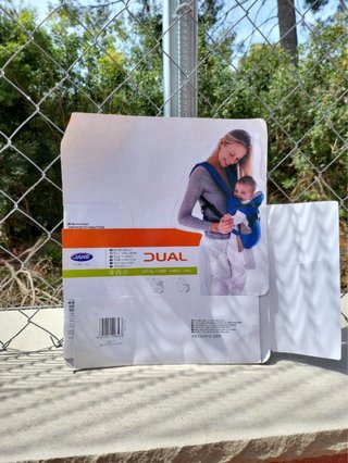 Mochila porta bebé DUAL azul