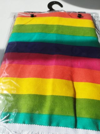 Disfraz Poncho Mexicano Arcoíris Talla Única