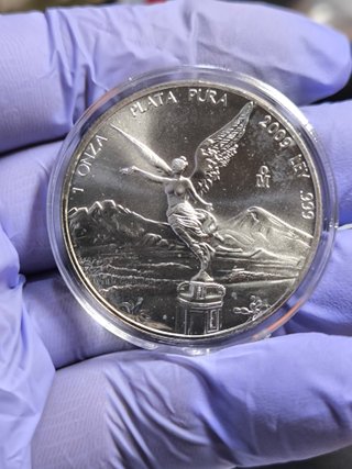 Moneda Libertad 1 Onza Plata 2009 México