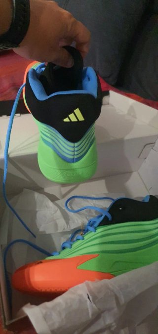 Zapatillas Adidas DAMETIME Verdes y Naranjas