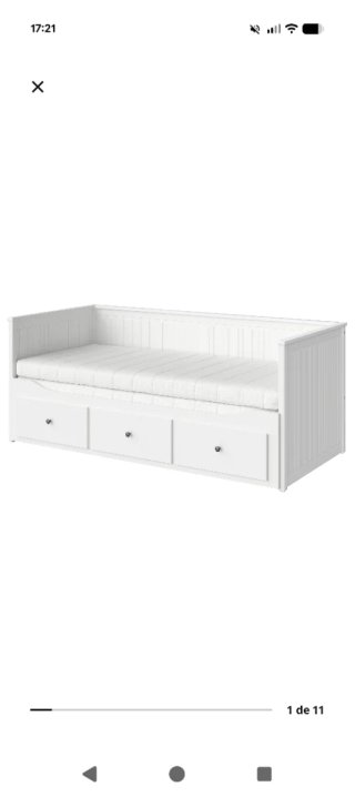 Diván Ikea Madera con Cajones