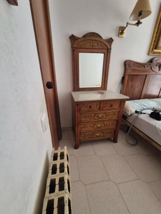 Cómoda Tocador Provenzal con Espejo y mármol