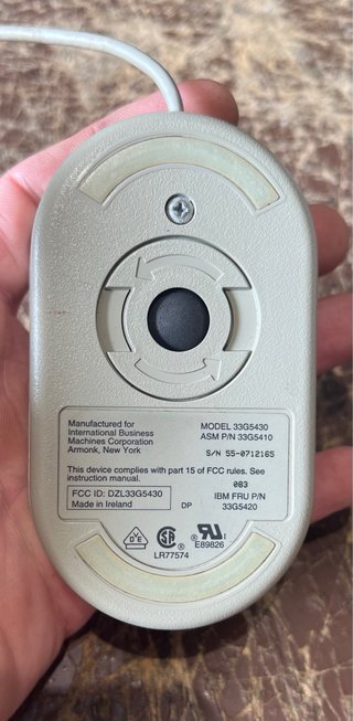 Mouse IBM 33G5430 PS/2 Vintage Anni '90