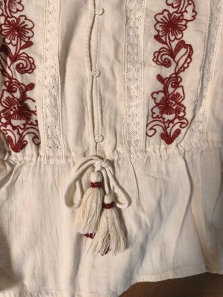 Blusa boho Zara bordada