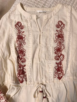 Blusa boho Zara bordada