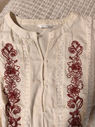 Blusa boho Zara bordada