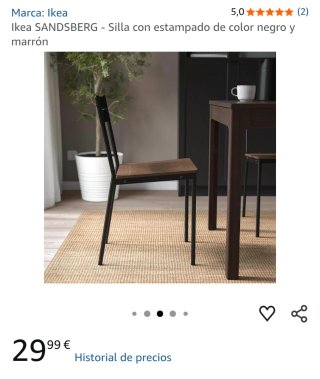 Mesa VANGSTA y 6 sillas SANDSBERG