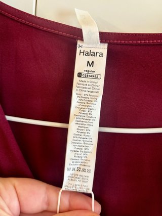 Mono Halara Zinfandel, Talla M, nuevo con etiqueta
