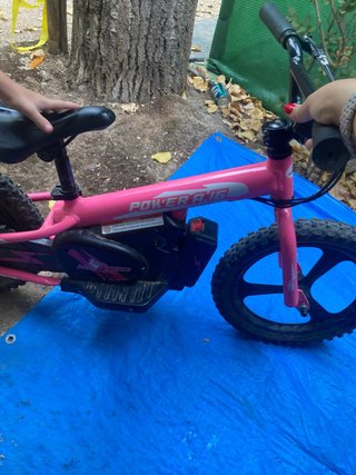 Bicicleta Eléctrica Infantil Rosa