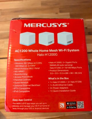 Mercusys Halo H1200G AC1200 Mesh Wi-Fi (3 Unità)