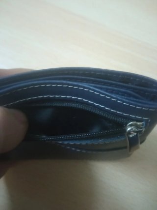Cartera PortaPlaca Policía Nacional CNP cuero Azul