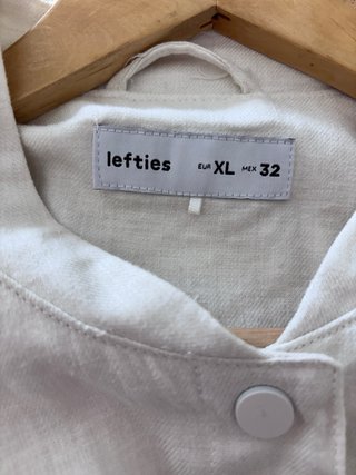 Chaqueta bomber Lefties blanca Talla XL