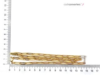 cadena oro 18k con circonita 30cm