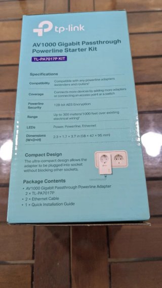 Kit PLC TP-Link AV1000 Gigabit TL-PA7017P