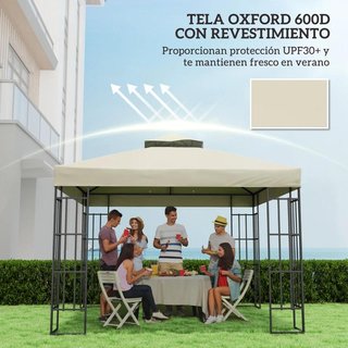 Recambio Toldo 3x3 Doble Techo Crema UPF30+