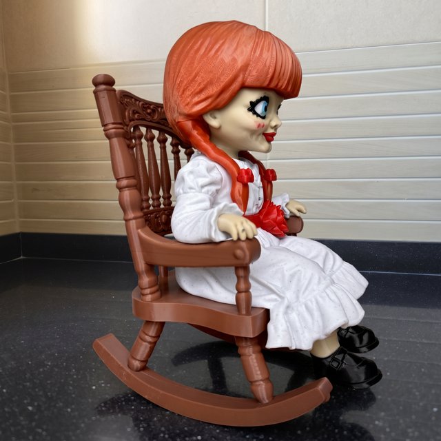 Figura Annabelle 3D Silla Mecedora