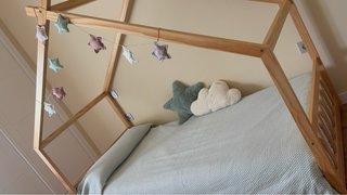 Cama infantil madera natural 90cm (Sklum)