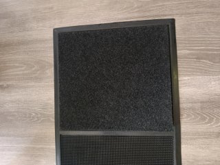 Tappeto nero e grigio per ingresso