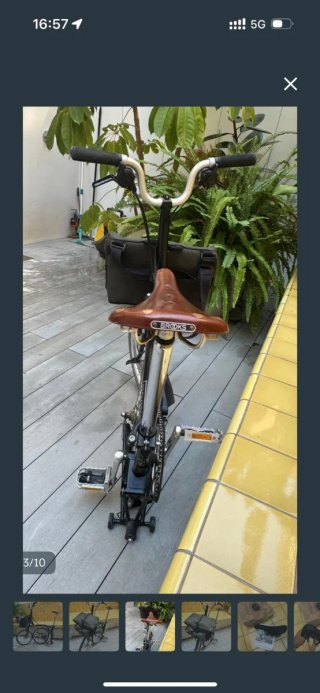 Bicicleta Brompton plegable