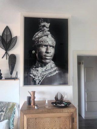 Conjunto cuadros étnicos africanos