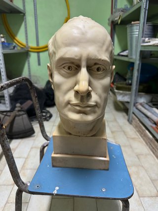 Busto Mussolini Marmo Carrara Anni '20/'30