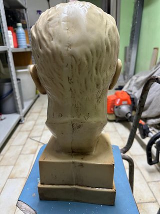 Busto Mussolini Marmo Carrara Anni '20/'30