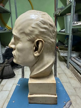 Busto Mussolini Marmo Carrara Anni '20/'30