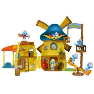 Casita Molino Pitufos Juguete