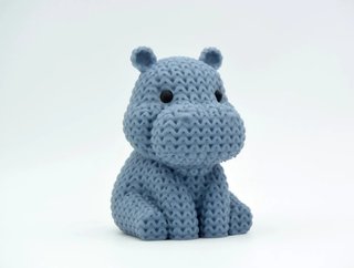 Hipopótamo crochet ganchillo punto