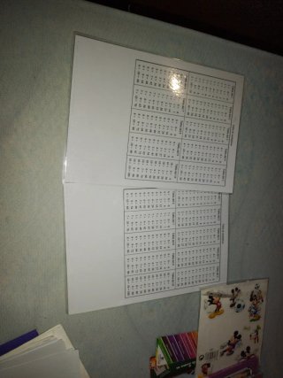 Tavole di moltiplicazione pianificate