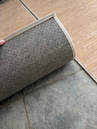 Alfombras de bambú beige antideslizantes 80x150