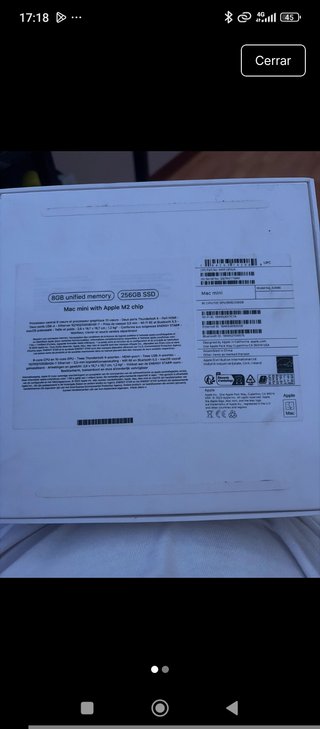 Mac mini M2 256GB SSD 8GB RAM