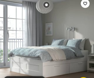 Cama Matrimonio Ikea BRIMNES con Colchón