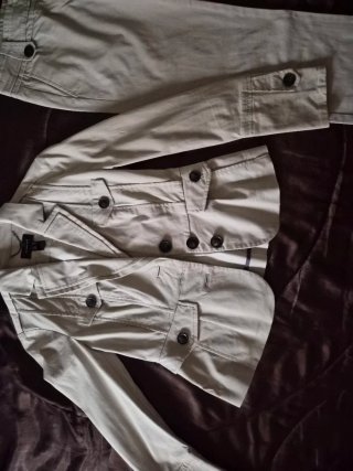 Chaqueta Mango suits color hielo Talla 40