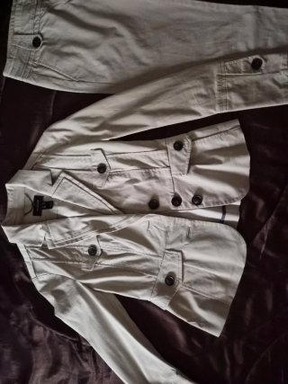 Chaqueta Mango suits color hielo Talla 40