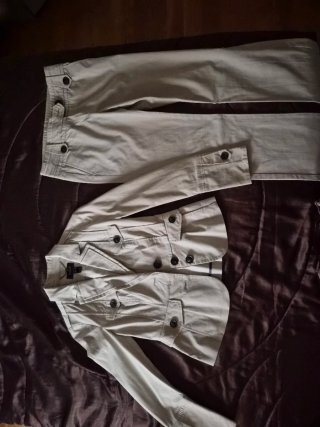 Chaqueta Mango suits color hielo Talla 40
