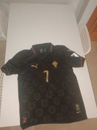 Camiseta Portugal Puma Negra Talla M