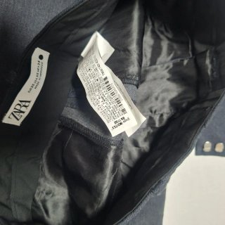 Pantalón ZARA vestir azul marino