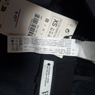 Pantalón ZARA vestir azul marino