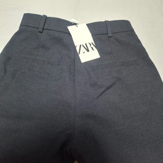 Pantalón ZARA vestir azul marino