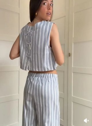 Conjunto ZARA Pantalón Top NUEVO S