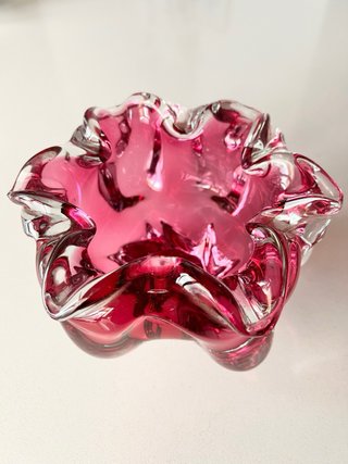 Cuenco cristal checo 60s Josef Hospodka