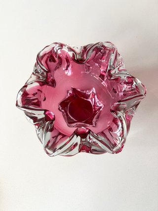 Cuenco cristal checo 60s Josef Hospodka
