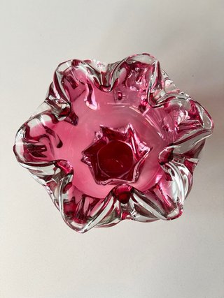 Cuenco cristal checo 60s Josef Hospodka