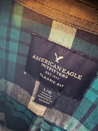 Camisa cuadros American Eagle Outfitters