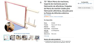 KIT COMPLETO de TUFTING NUEVO SIN ESTRENAR