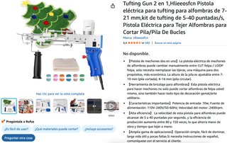 KIT COMPLETO de TUFTING NUEVO SIN ESTRENAR